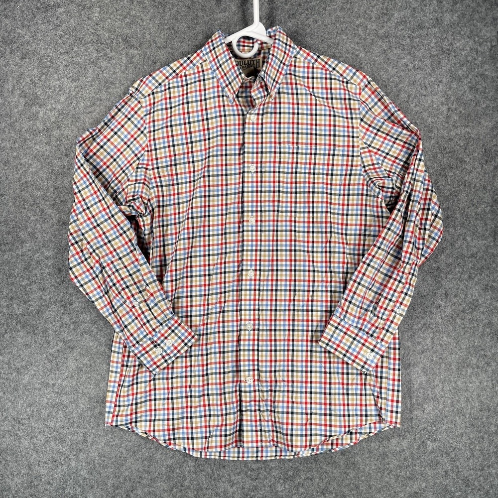 Duluth Trading Co Shirt Mens Medium Plaid Button Down Long Sleeve Casual Outdoor